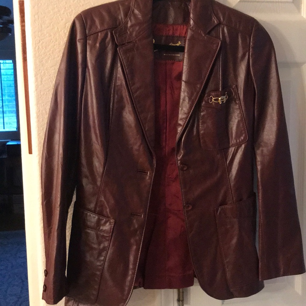 VTG Etienne Aigner leather jacket size 6